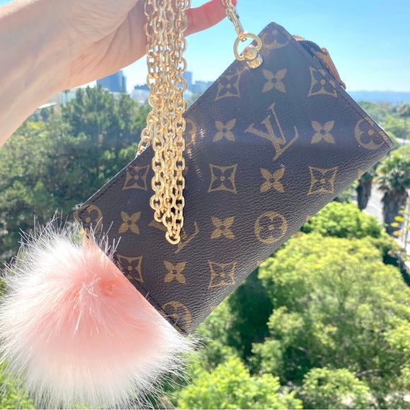 Authentic LOUIS VUITTON Pouch Purse Bag LV Purse Monogram Restored interior - Picture 9 of 10